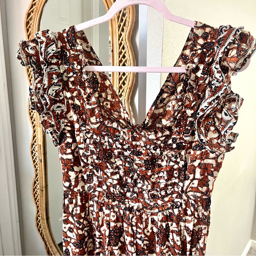 Anthropologie / Love The Label Mirabelle Ruffled Maxi Dress in Honey - Picture 6 of 10
